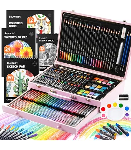 Amazon.com: Soucolor Arts and Crafts Kits, 192-Pack Deluxe Art Set